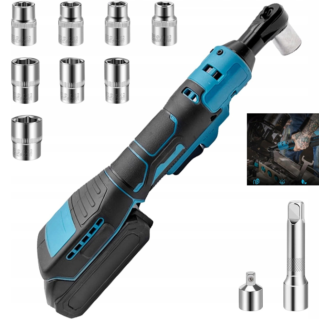 Elektrický Klíč 55 Nm Akumulátorový Ráčnový Do 18 V, Univerzální