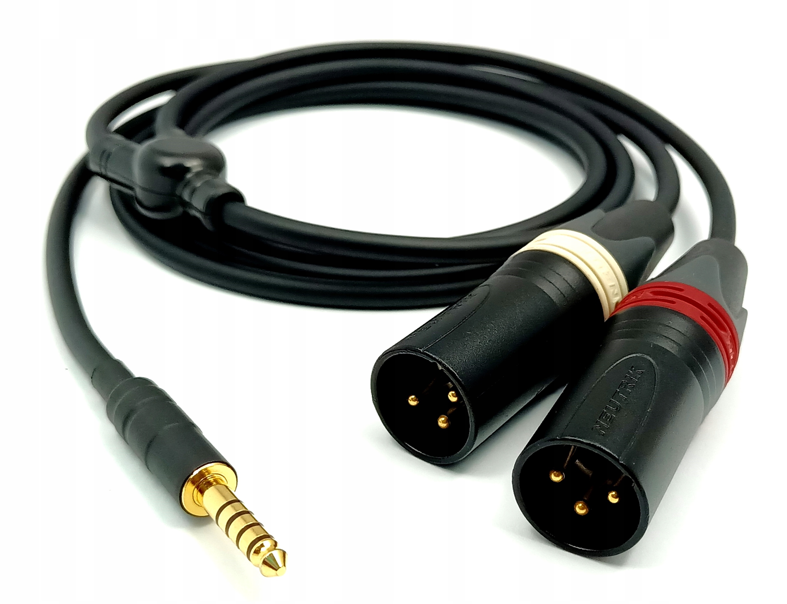 Kabel ručně vyrobený, vyvážený konektor 4,4 mm 2 x Xlr 3PIN, délka 3 m