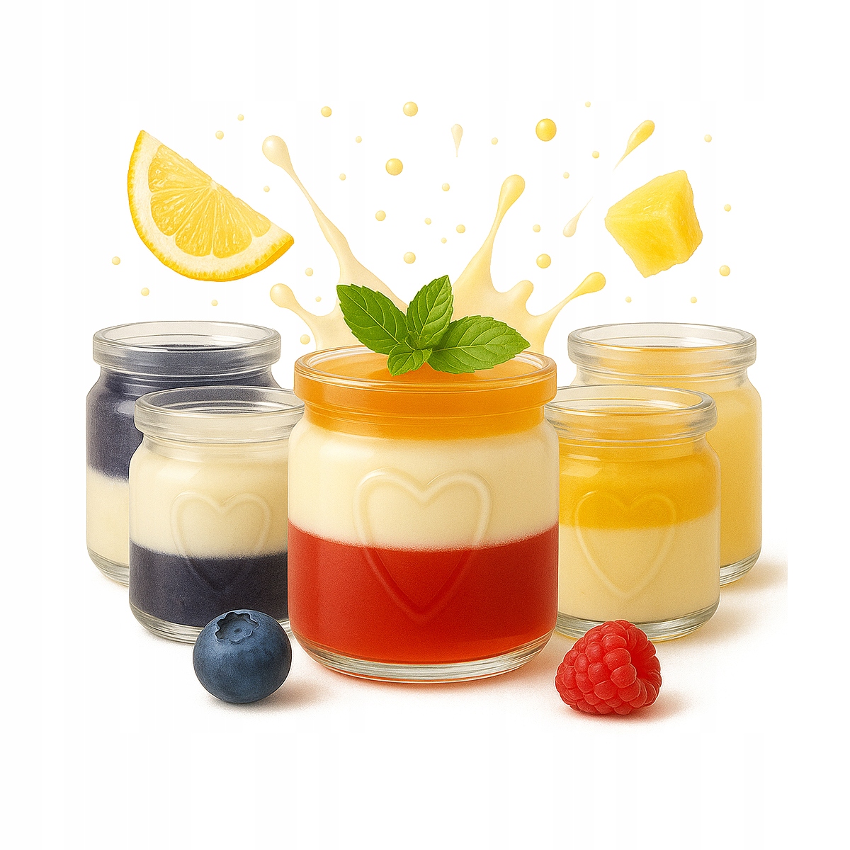 120 x Nádoby Na Dezerty 100 ml Sklenená Nádoba Srdce Na Dezerty