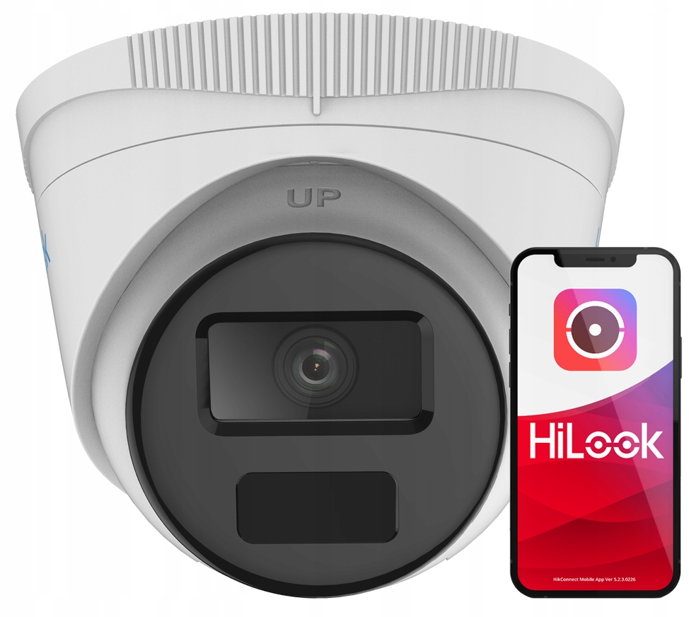 Kamera IP 4MPx HiLook by Hikvision IPCAM-T4-P 2.8MM Zewnętrzna Aplikacja