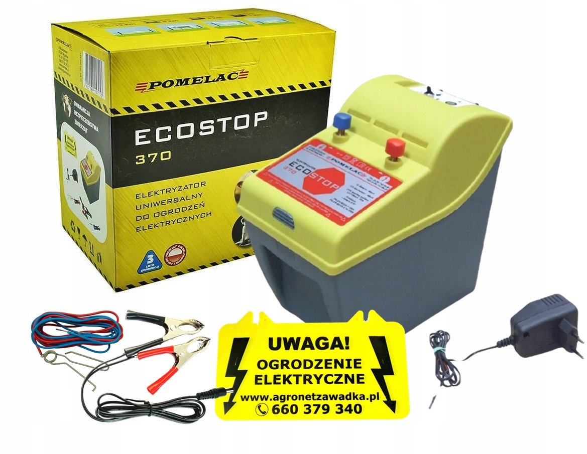 PASTUCH ELEKTRYZATOR POMELAC ECO STOP 370 12/230V