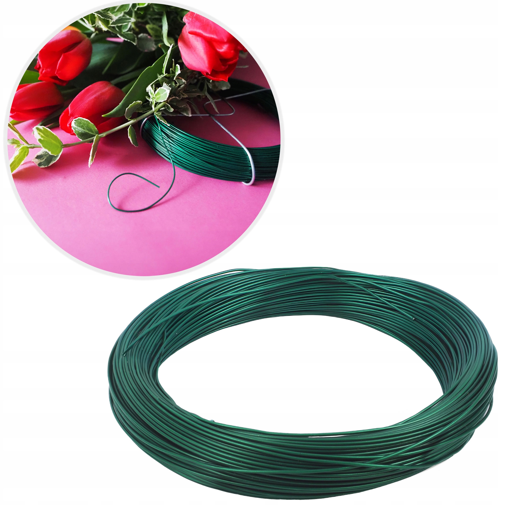 DRUT OGRODNICZY POWLEKANY PCV DO ROŚLIN 50M