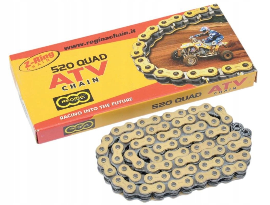 Reťaz Regina 2024/02 520 Štvorkolka (98 Článkov) Z-krúžok Pre Štvorkolky Do 500 CCM Pln