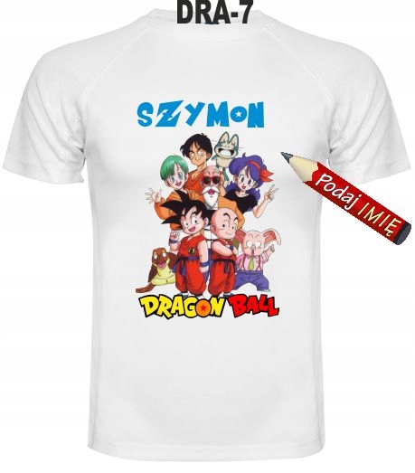 T-shirt imię Dragon Ball Z Super San GOKU 122-128 cm
