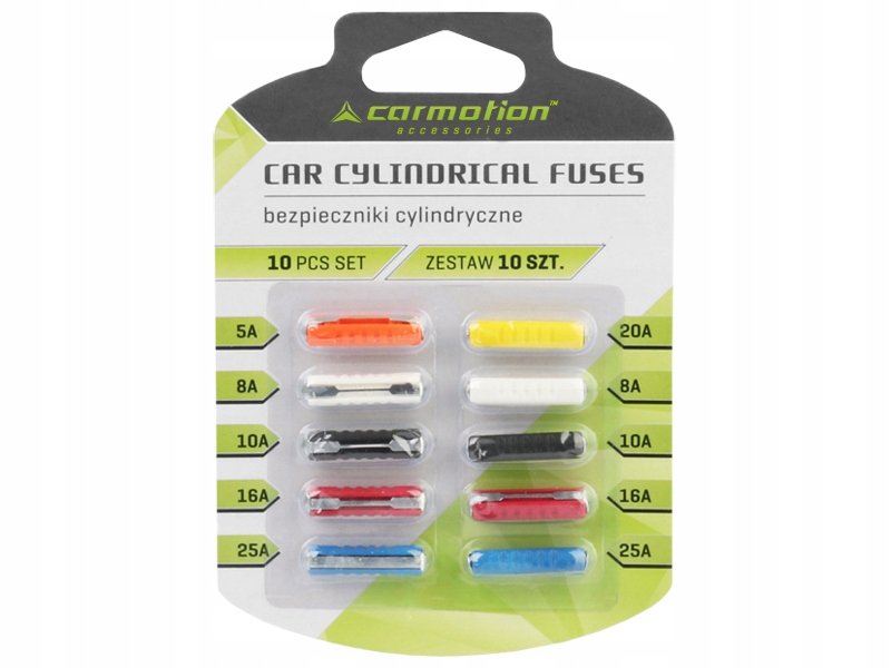 

Bezpieczniki Cylindryczne 10 Sztuk 5A-25A