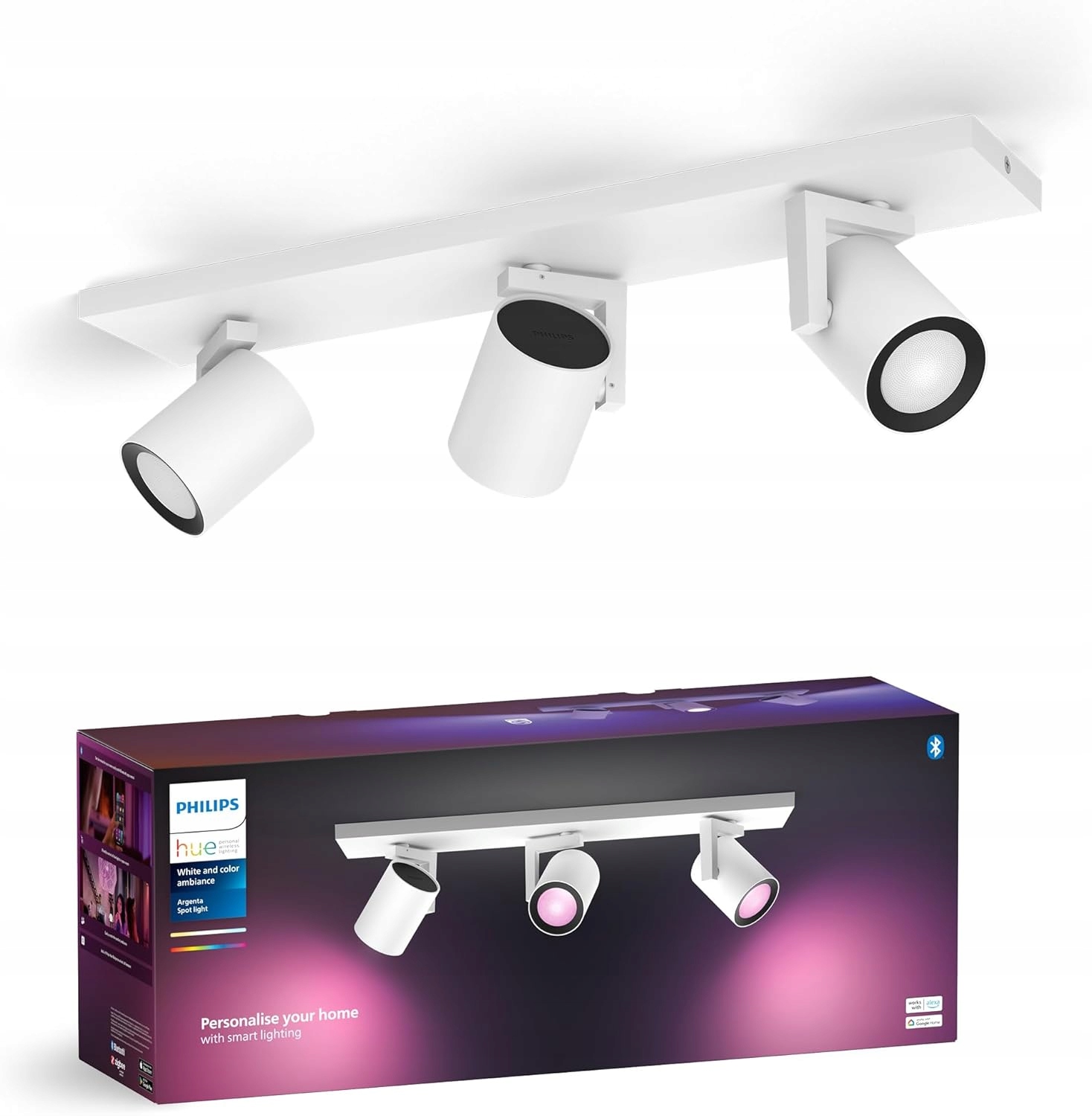 stropní svítidlo Led Philips Hue Argenta Rgb reflektor Tw Inteligentní Smart