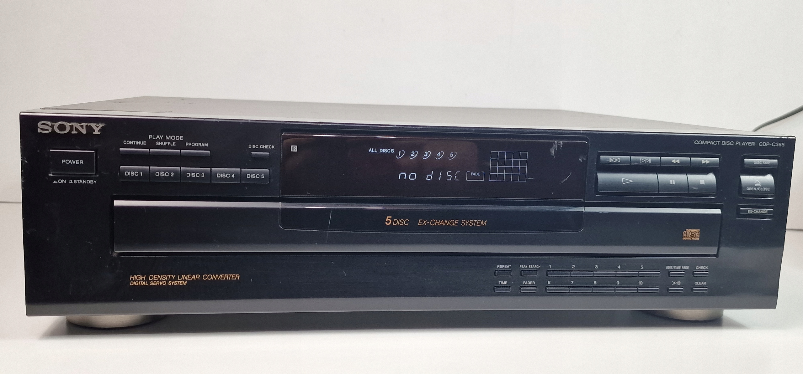 SONY odtwarzacz CD player CDP C 365 CDP-C365 Kolor czarny