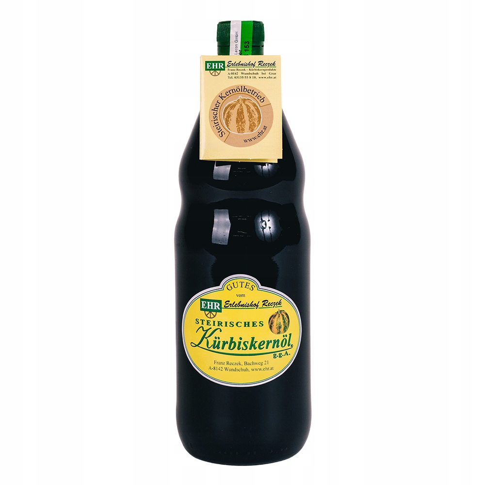 Levně Reczek Nejlepší dýňový olej nerafinovaný 1 litr Štýrska Rakousko