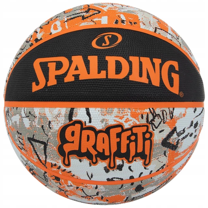 SPALDING GRAFFITI PIŁKA DO KOSZYKÓWKI GUMOWA 7 STREETBALL NA ORLIK