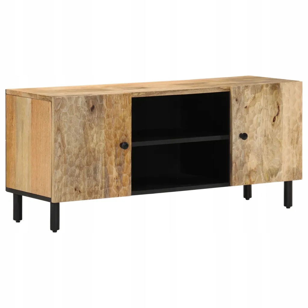 Szafka Tv Mango 105x33x46 cm, lite drewno, naturalne wykończenie