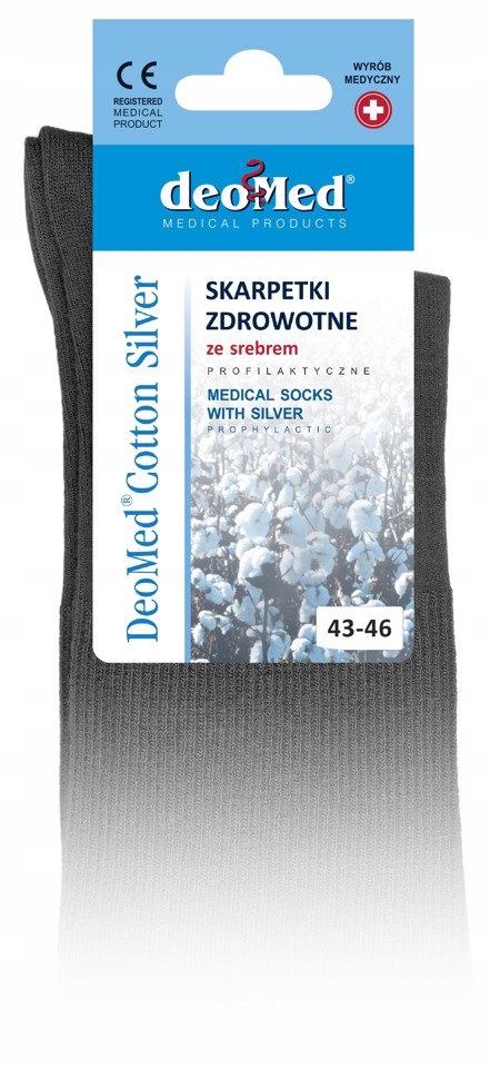 

Skarpetki zdrowotne Deomed Cotton białe 39-42
