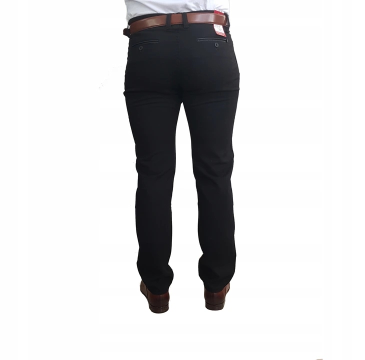 SPODNIE MĘSKIE CHINOSY VANKEL czarne pas 102 CM Marka inna