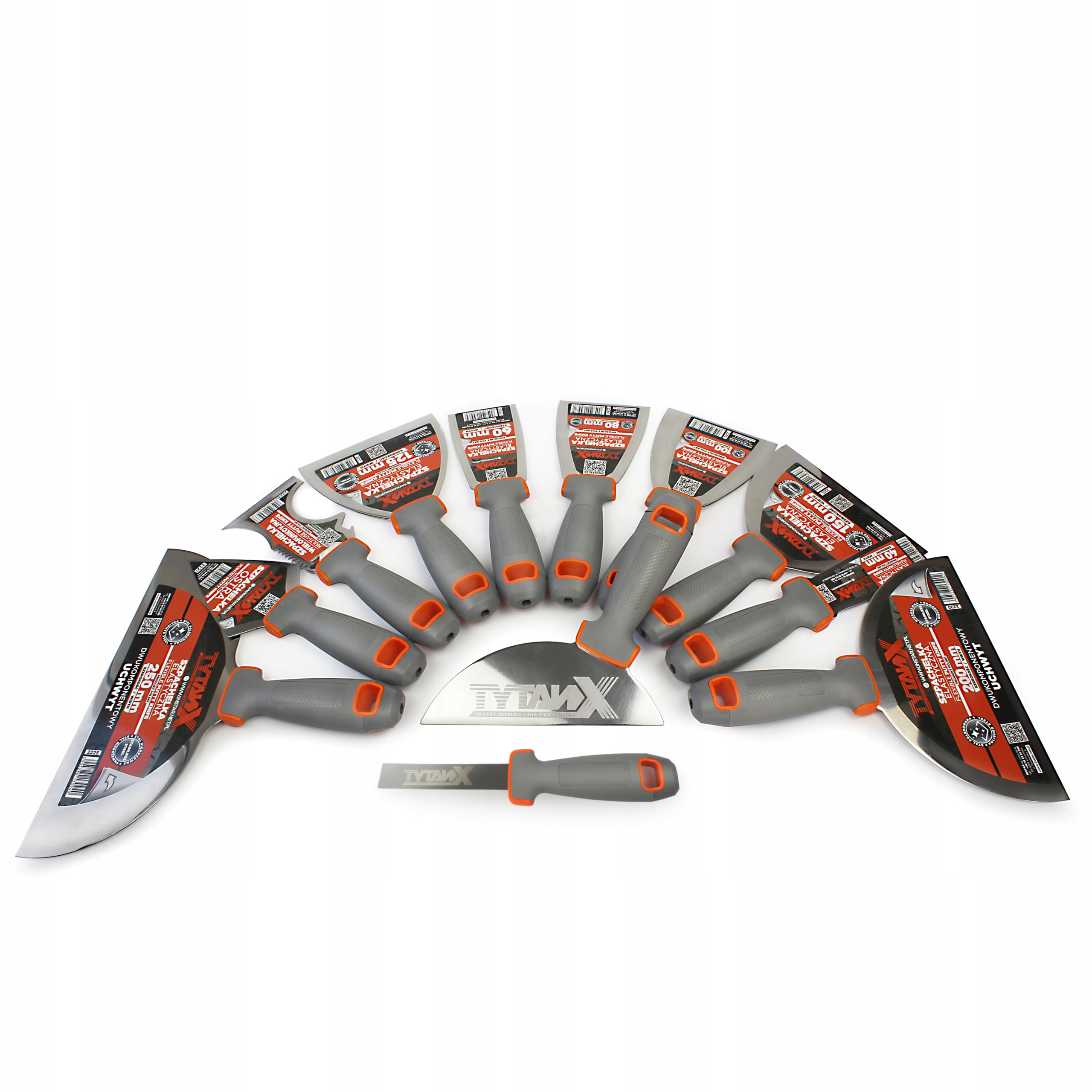 Profesionálna Sada 12 Pružných Titánových Špachtlí V Puzdre/puzdre