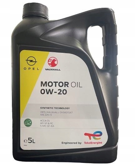 ORYGINALNY OLEJ OPEL 0W-20 0W20 ACEA C5 5L 1684529980 za 225,90 zł z Bieruń  -  - (14178395690)