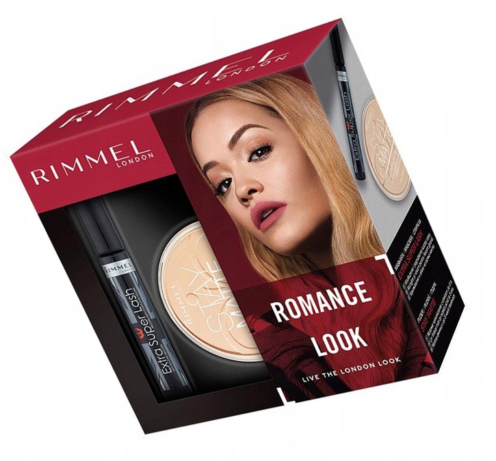 

Rimmel Zestaw Extra Super LASH+Puder Prasowany 001