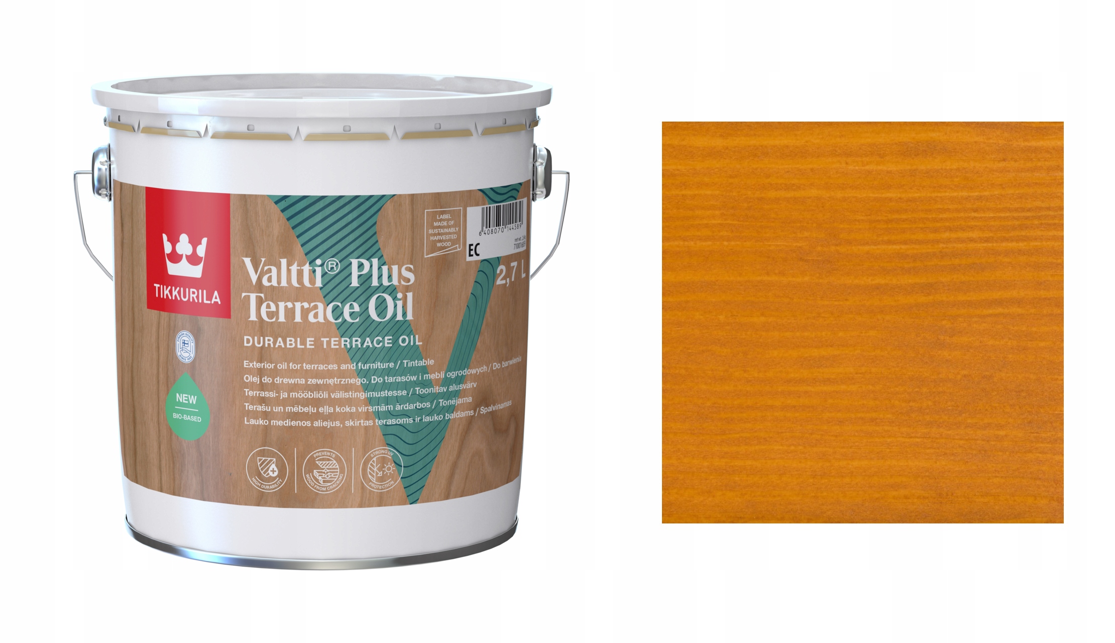 TIKKURILA VALTTI PLUS TERRACE OIL 2,7L 5053 VAHVERO OLEJ DO TARASÓW