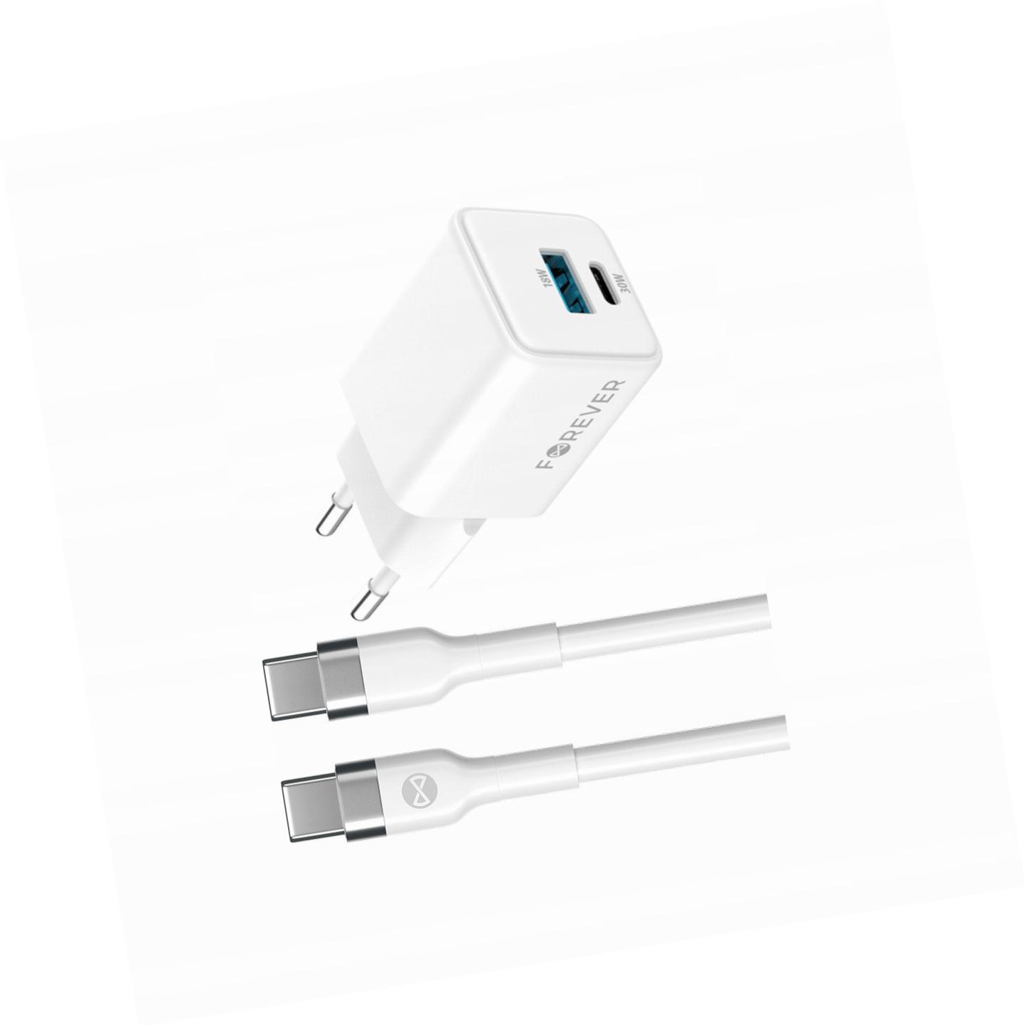 Szybka ładowarka GaN 30W Usb i Usb-c z kablem do Xiaomi Redmi 12 4G