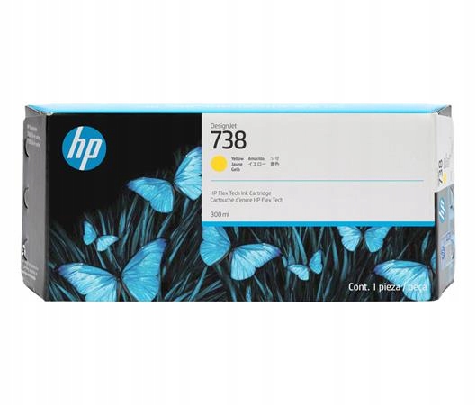 Hp Ink Cartridge 738/Yellow/300 ml