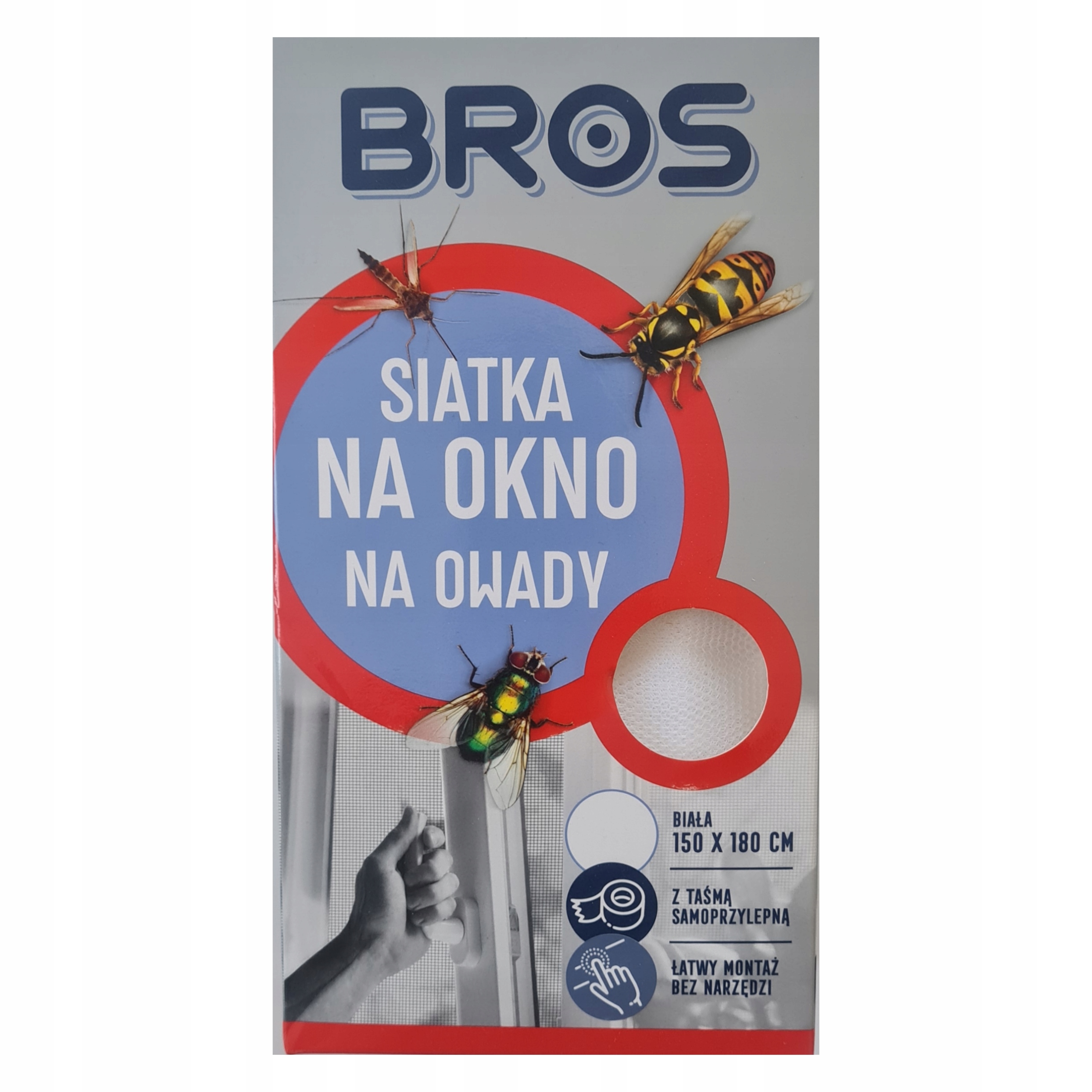

Siatka Na Owady 150x180cm Moskitiera Na Okno Biała