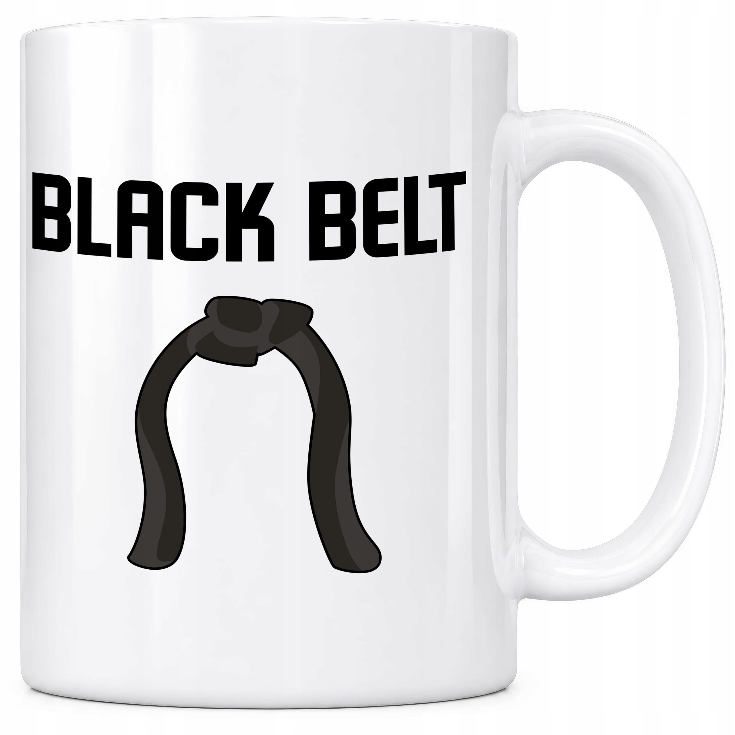 Kubek black belt czarny pas karate judo sztuki walki