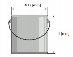 Wiadro ocynowane wieko zamknięcie zaciskowe puszka RID/ ADR 10 l Kod producenta WIADRO-10