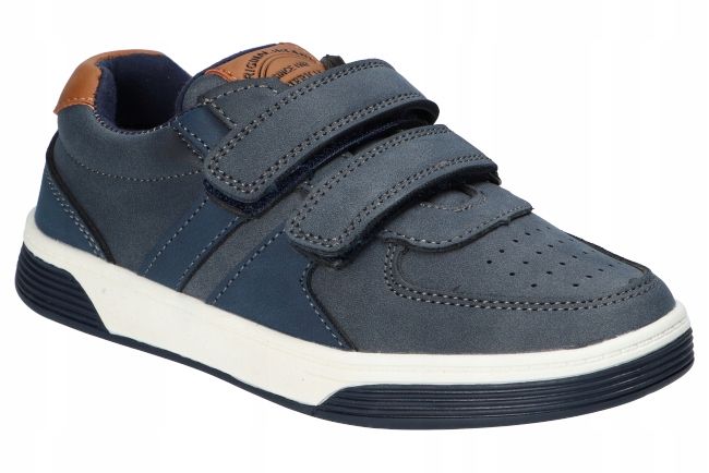 American Club XD128 Adidasy Buty Dziecięce Na Rzepy Wkładka Skórzana Nv 34