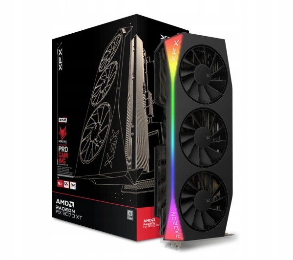 Karta graficzna Xfx Mercury Radeon Rx 9070 Xt Oc Gaming Edition Rgb 16GB