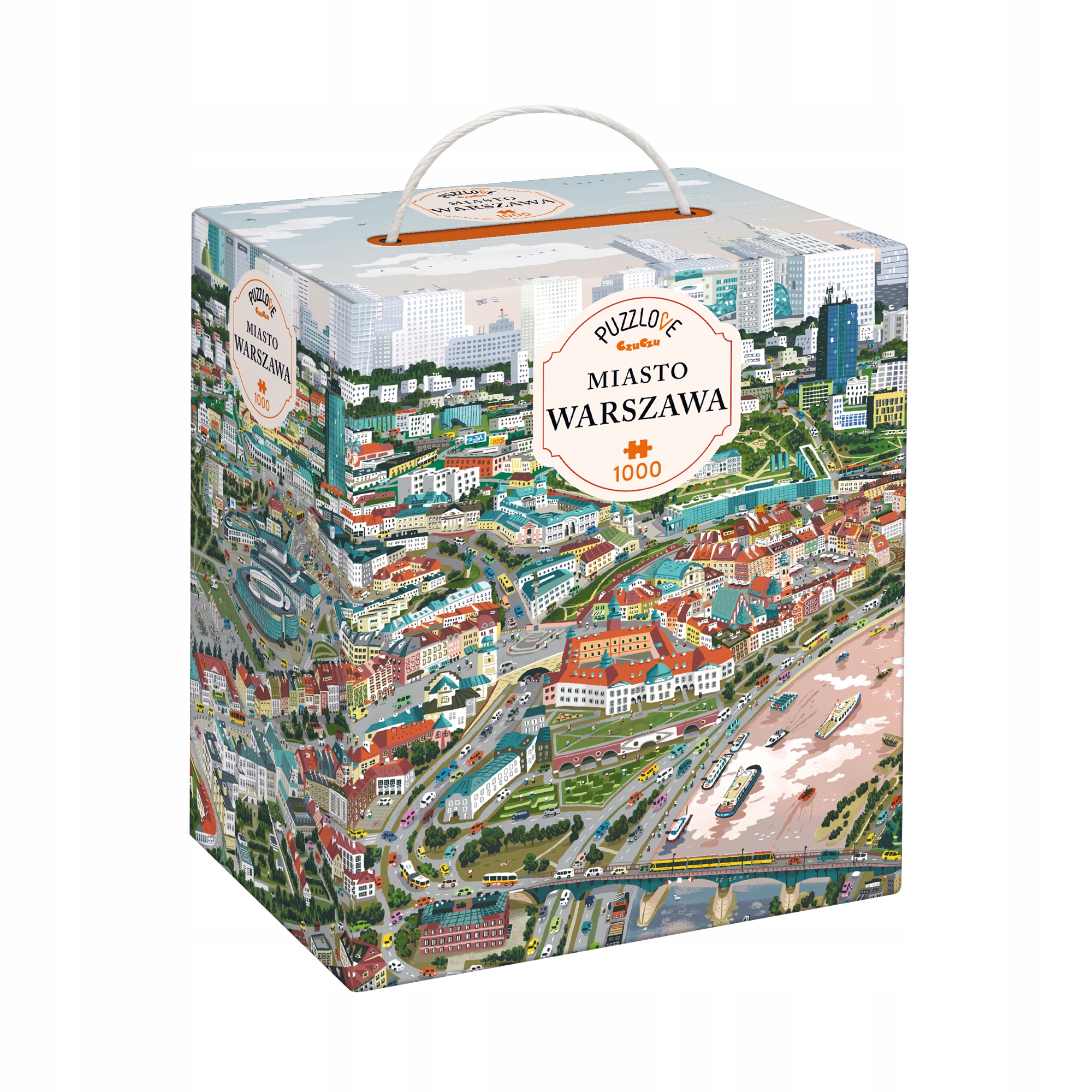 CzuCzu Puzzlove Miasto Warszawa Puzzle, 1000 elementów