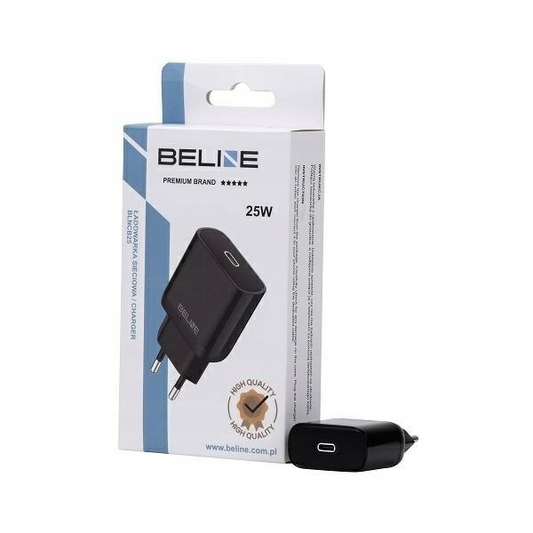 Ładowarka sieciowa 25W GaN Usb-c Pd 3.0 bez kabla, czarna