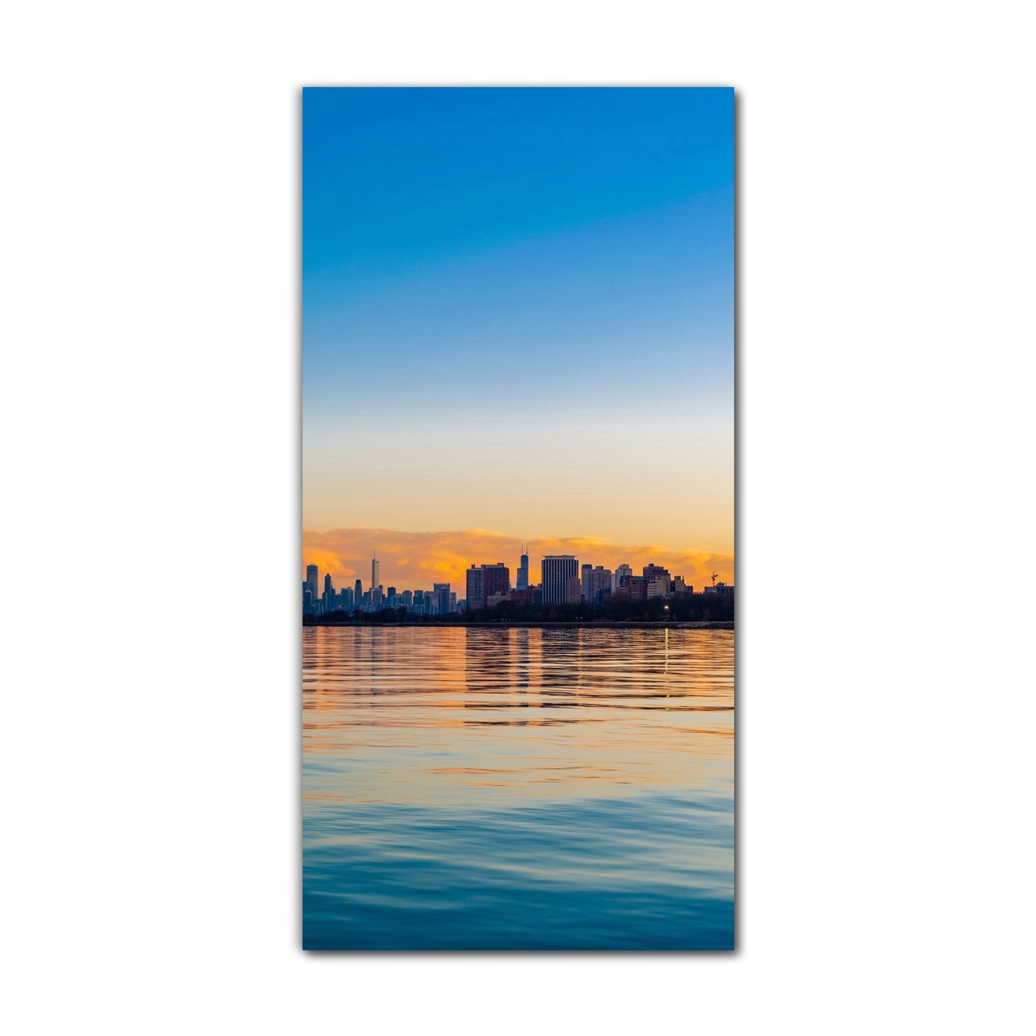 

Foto szklane ścienne 70x140 Zachód słońca Chicago