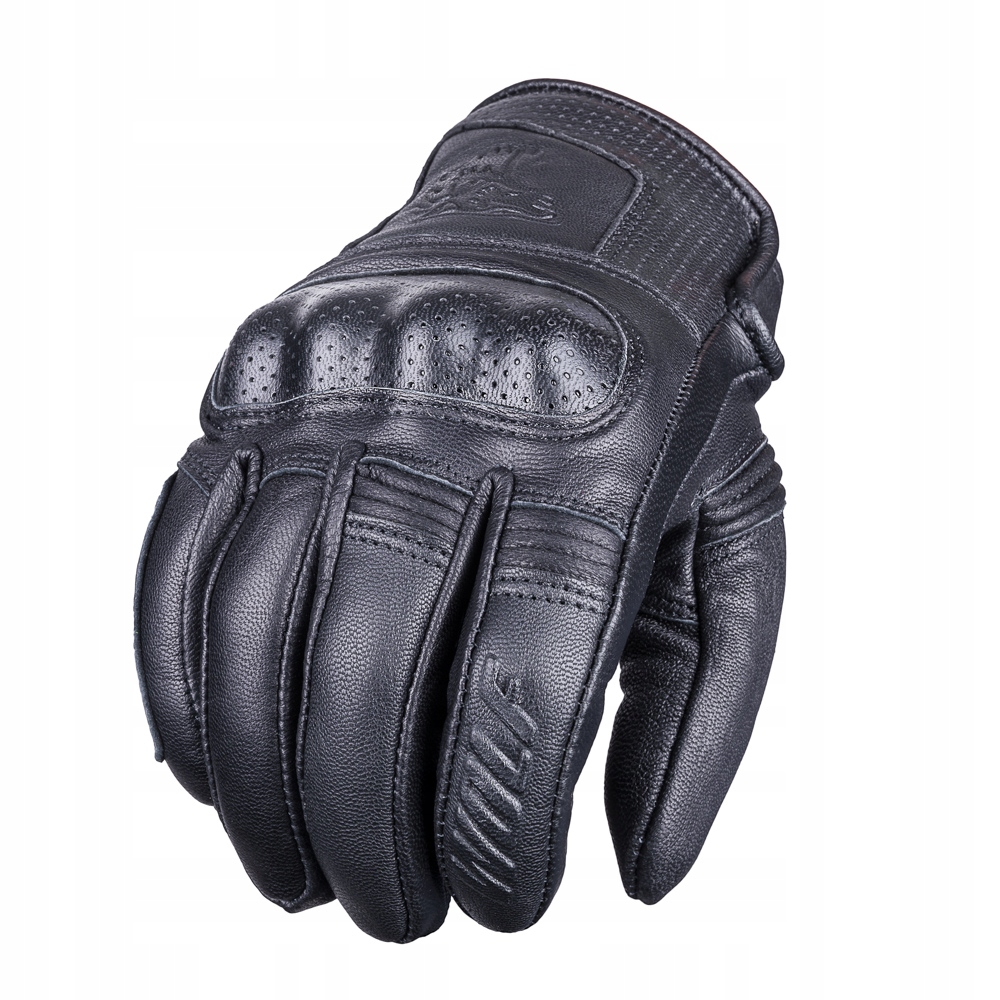 Wolf Lekkie Mocne Rękawice Motocyklowe Ze Skóry Black XL