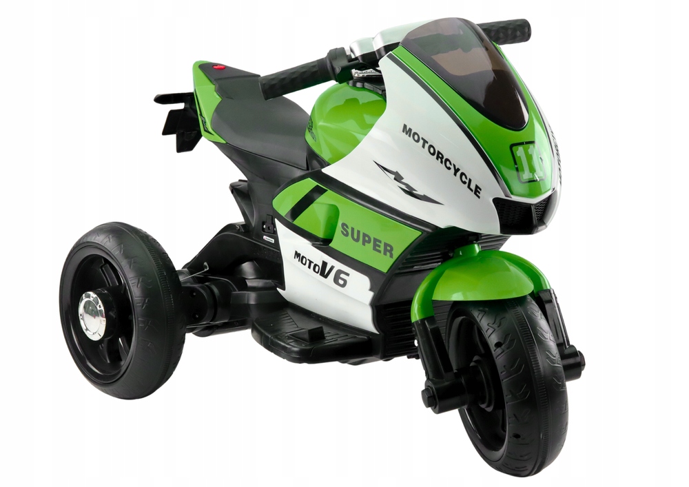 Motorek trójkołowy dla dzieci Led MP3 93x53x62 cm zielony