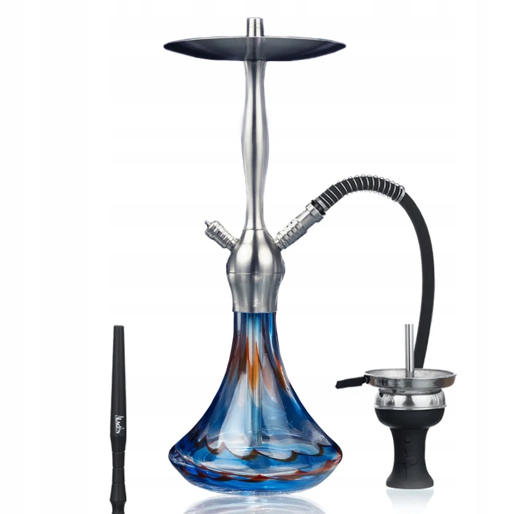SHISHA FAJKA WODNA SZISZA ALADIN ALUX CAPTAIN 56CM ORANGE TURQUISE