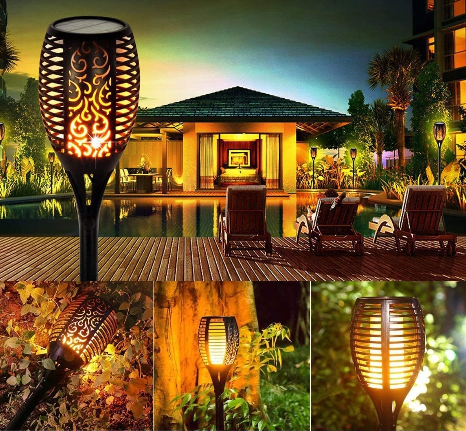 LAMPA SOLARNA LED POCHODNIA EFEKT PŁOMIEŃ OGIEŃ x4 Marka Vergionic