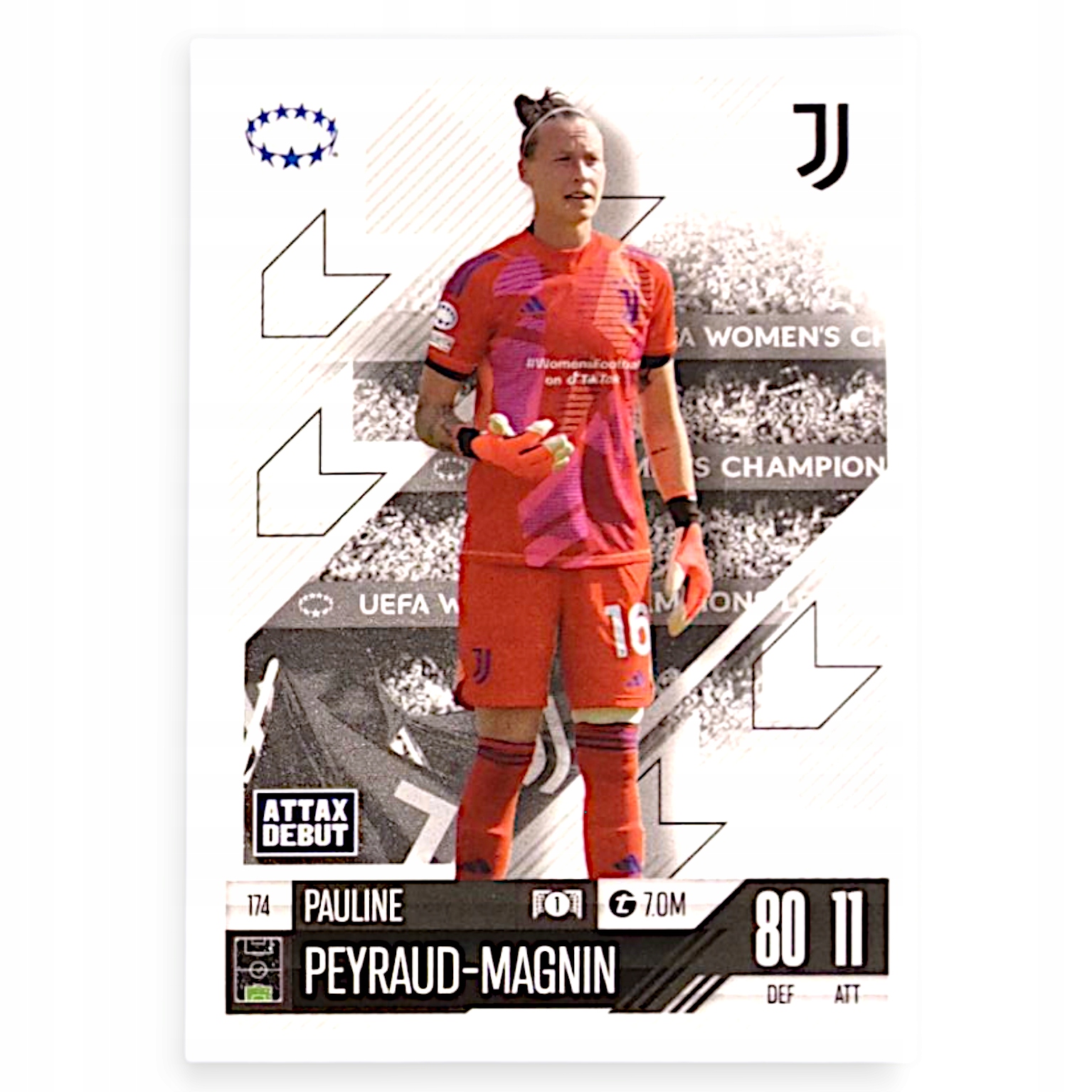 Topps Match Attax Extra 2025 Champions 174 Pauline Peyraud-magnin Juventus
