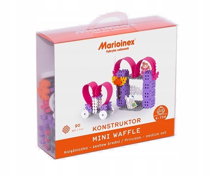 

Klocki Mini Wafle Księżniczka 90 ele. Marioinex