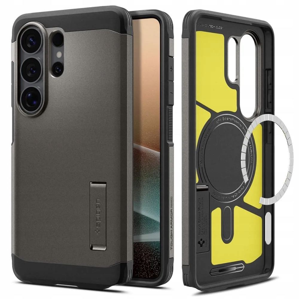 Spigen pouzdro Tough Armor kompatibilní s MagSafe pro Samsung S26 Ultra gunm