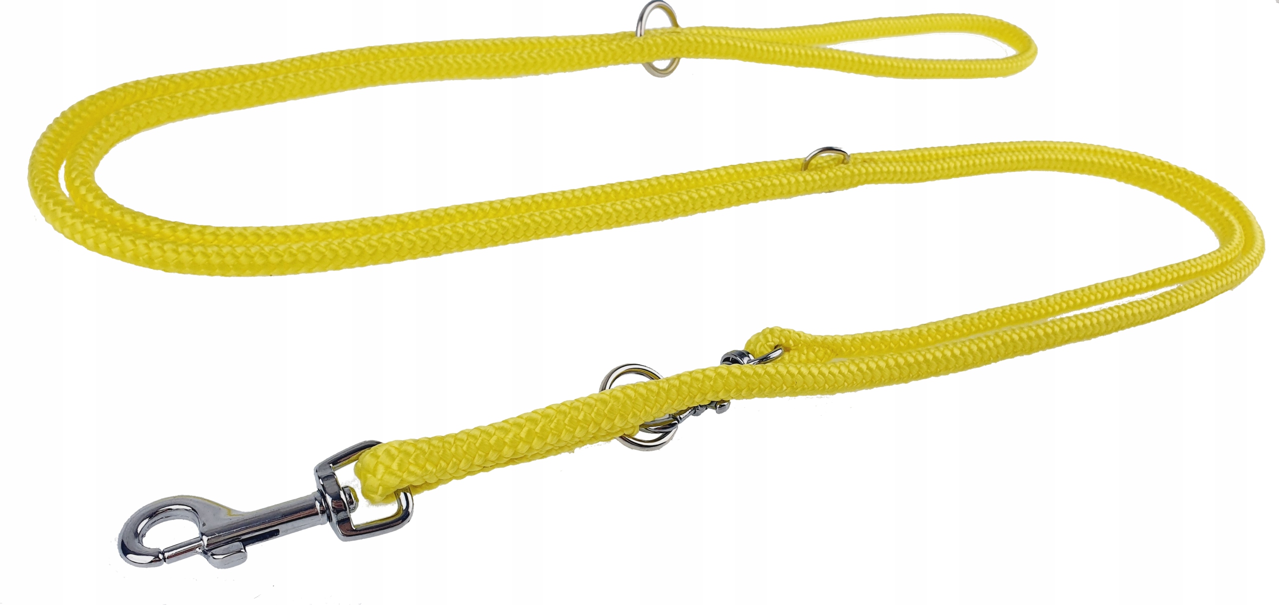 Levně Champion Vodítko pro psa Šňůra nastavitelná 4 m/0,6 cm Žlutá