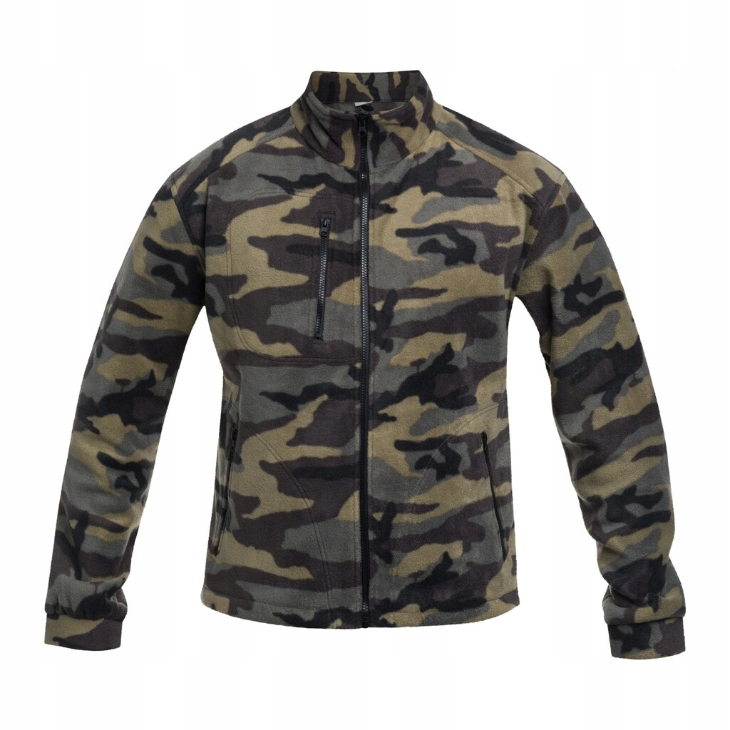 Polar wojskowy taktyczny bluza polarowa bez kaptura moro Camouflage S