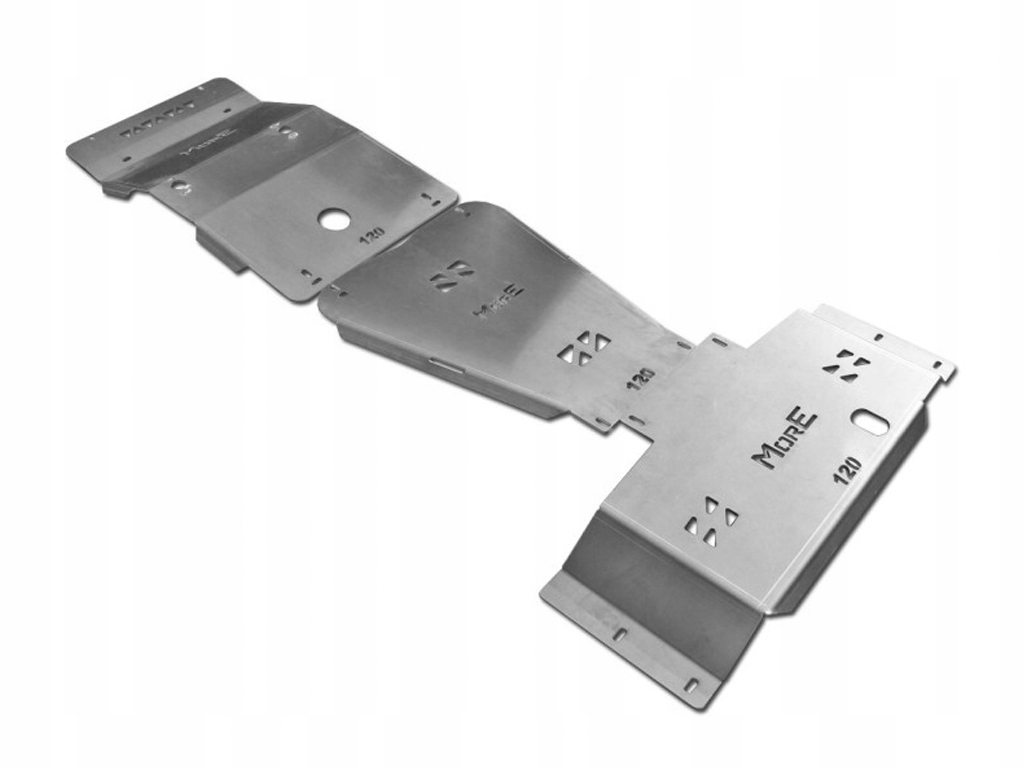 КОМПЛЕКТ ЗАХИСТІВ З НИЗУ TOYOTA LAND CRUISER 120 АЛЮМІНІЙ