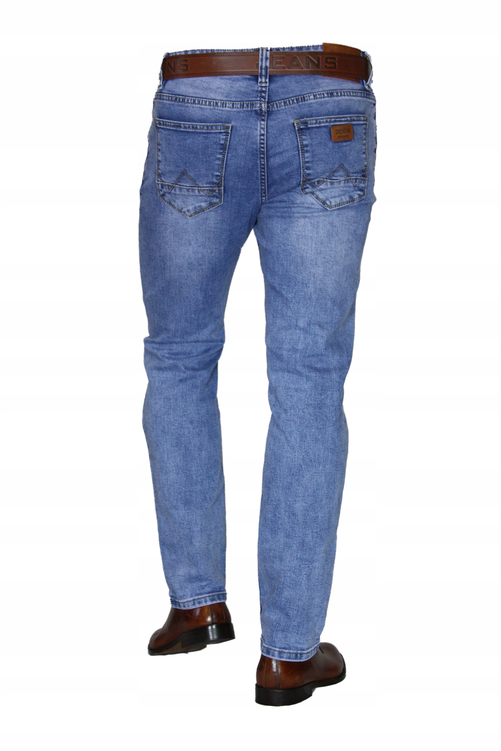 SPODNIE MĘSKIE JEANS REGULAR W37 L32 PAS 96-98 Fason proste
