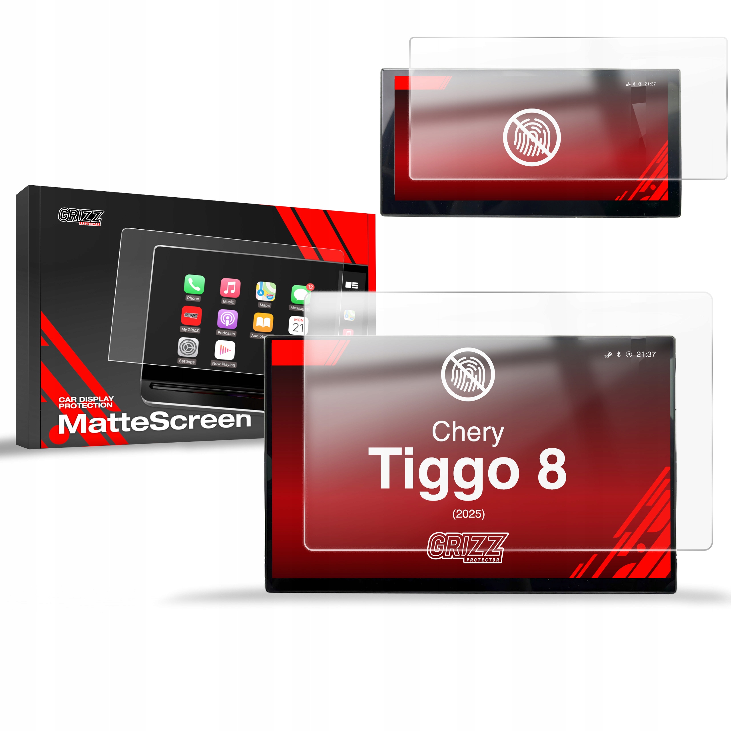 2w1 Folia Antyodciskowa do Chery Tiggo 8 15,6" (2025)