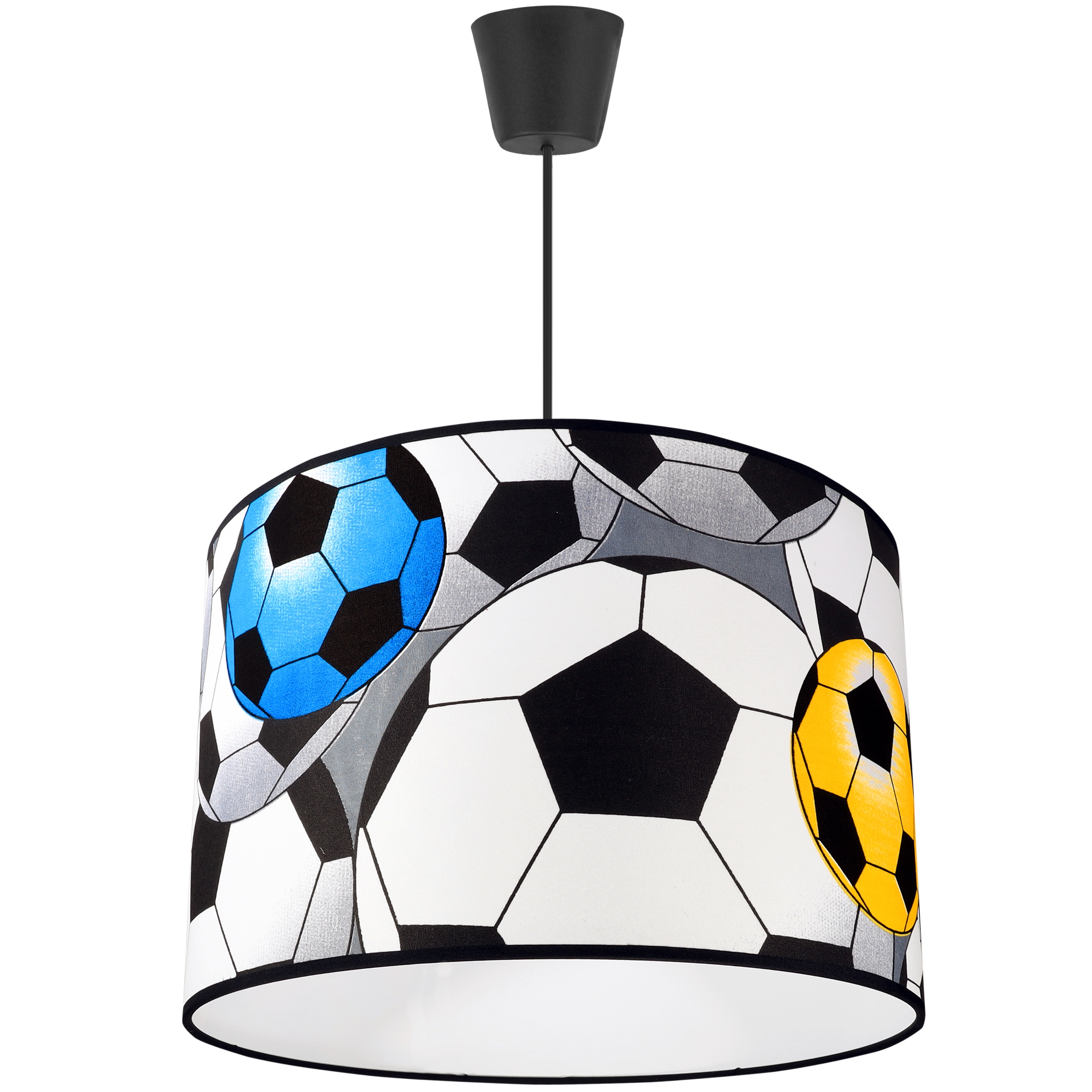 LAMPA WISZĄCA SUFITOWA ABAŻUR DZIECIĘCA LED PIŁKI Zasilanie sieciowe