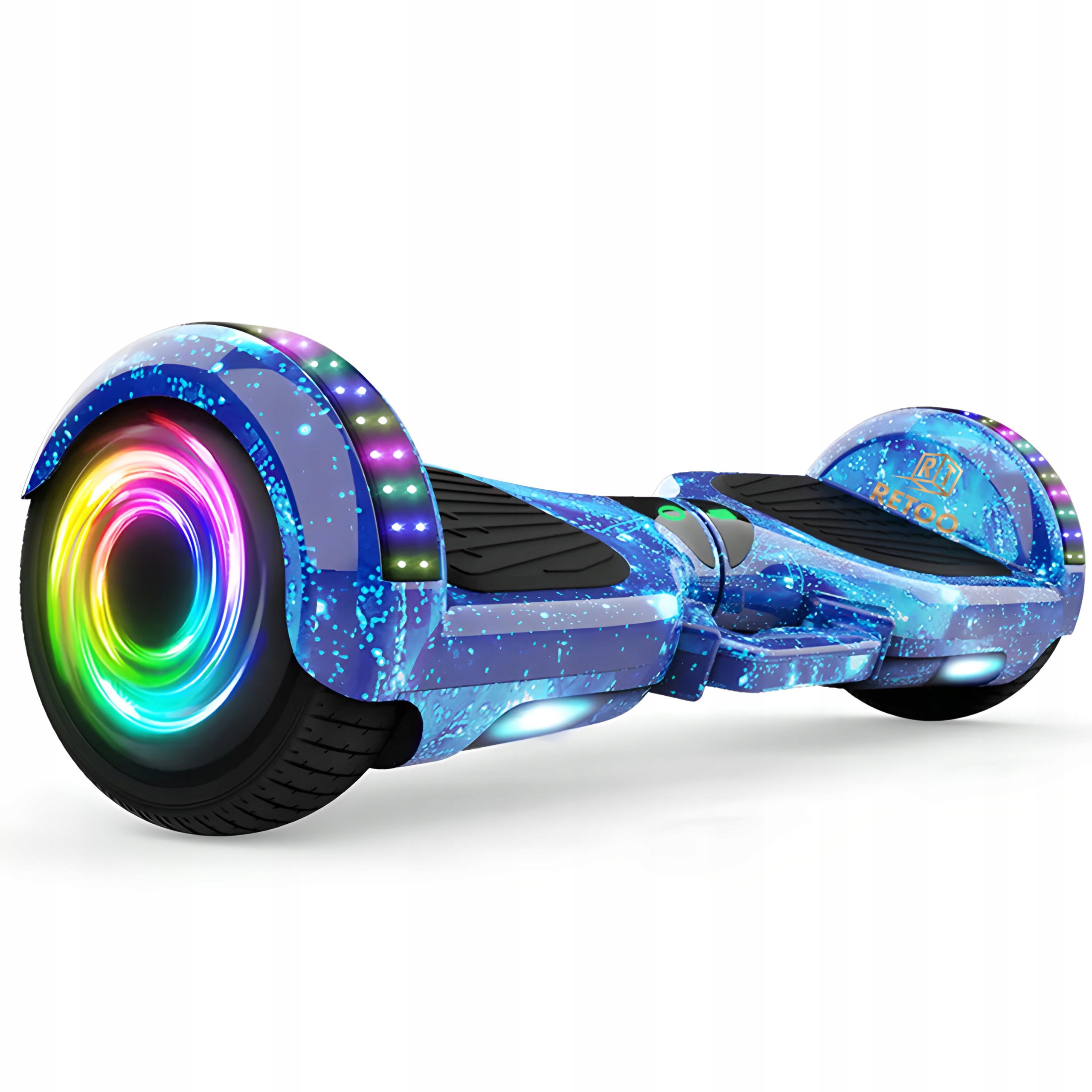 Hoverboard Elektrický Skateboard Led Deska Reproduktory Bt 10 Palců Chrániče