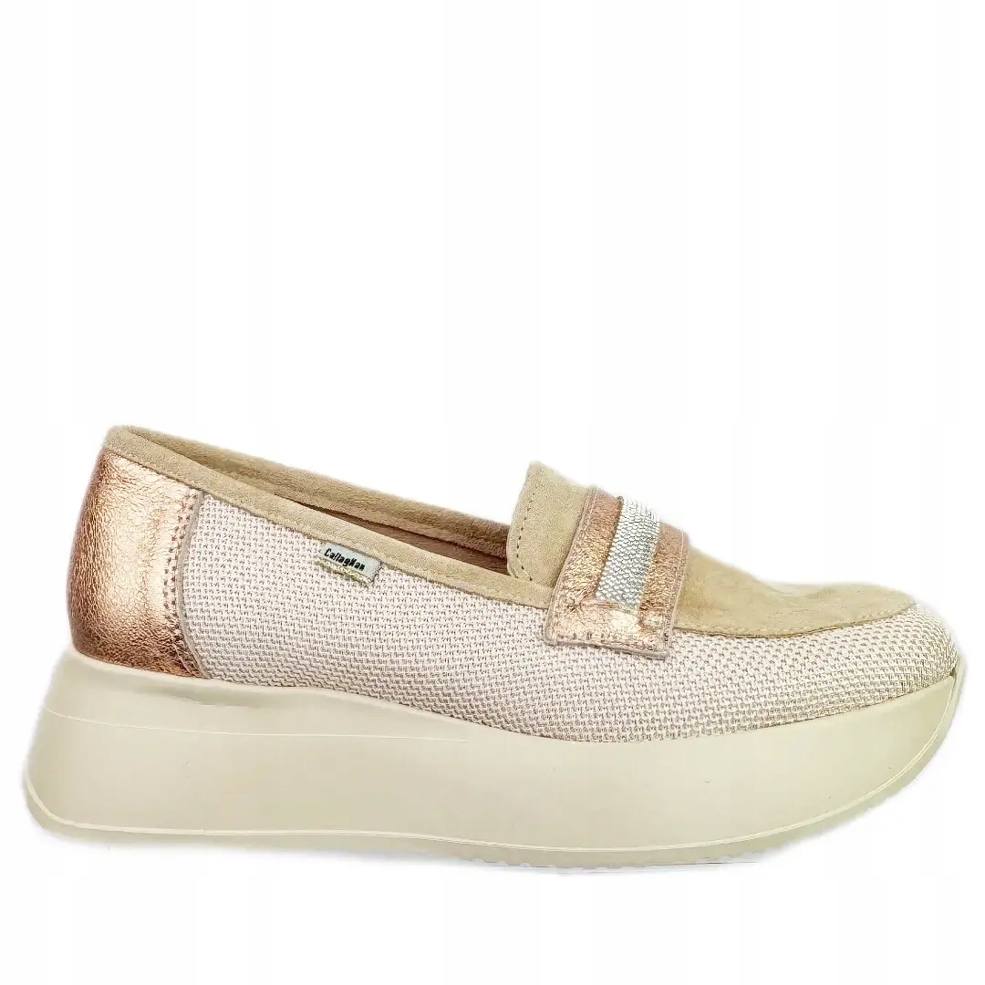 Dámské mokasíny CallagHan 60303 pesca pink babylon 36, růžová