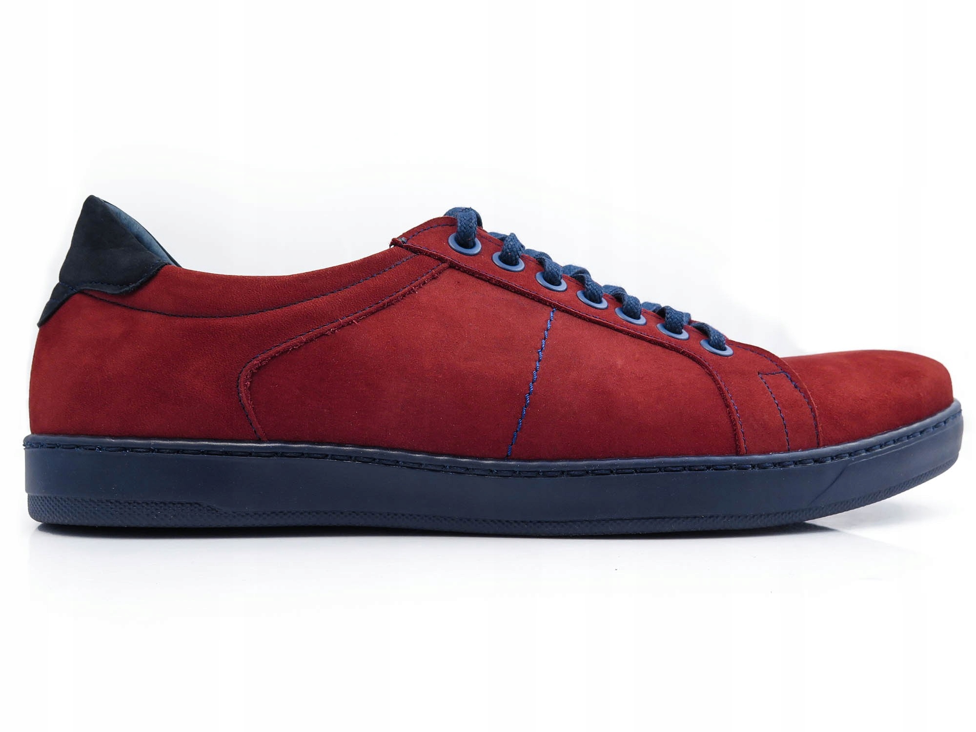 Czerwono-granatowe obuwie styl sportowy T110 42
