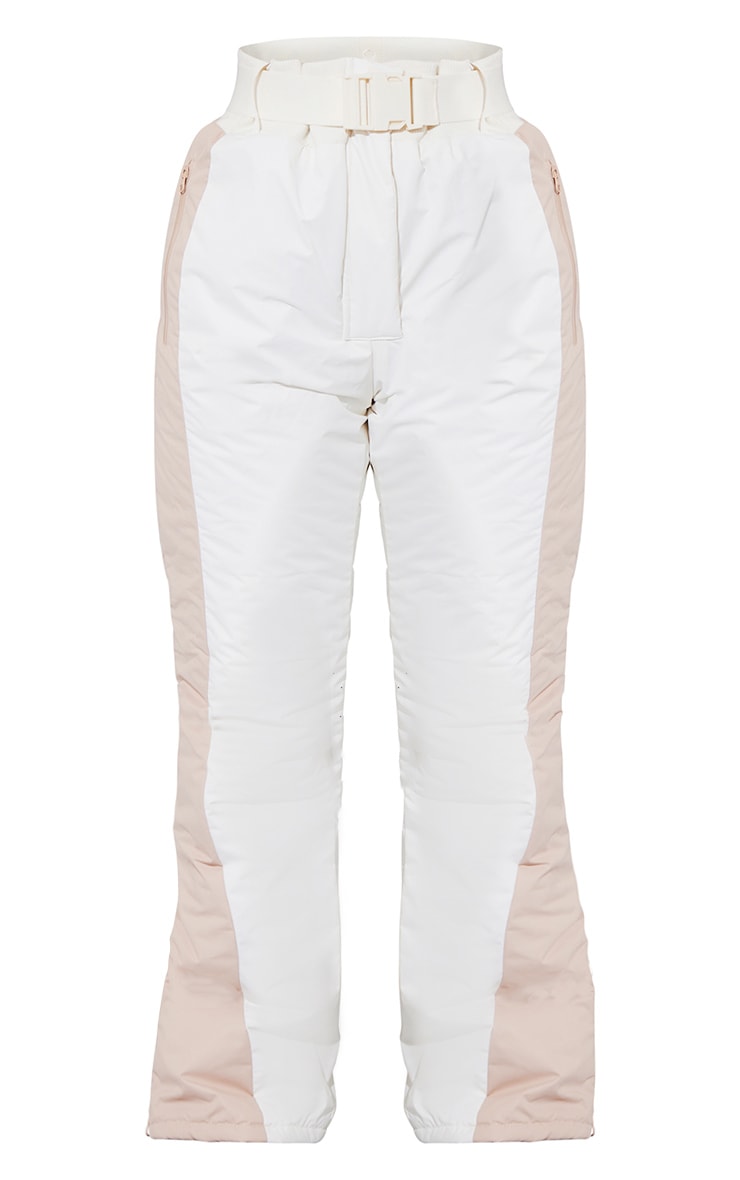 MISSGUIDED KREMOWE SPODNIE NARCIARSKIE R34 X059092 Marka Prettylittlething