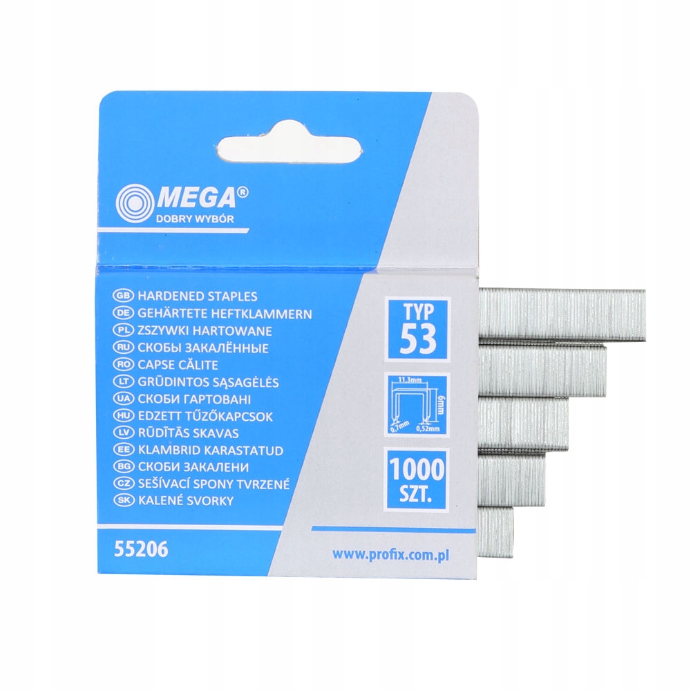 

Proline Zszywki hart 8mm 1000szt