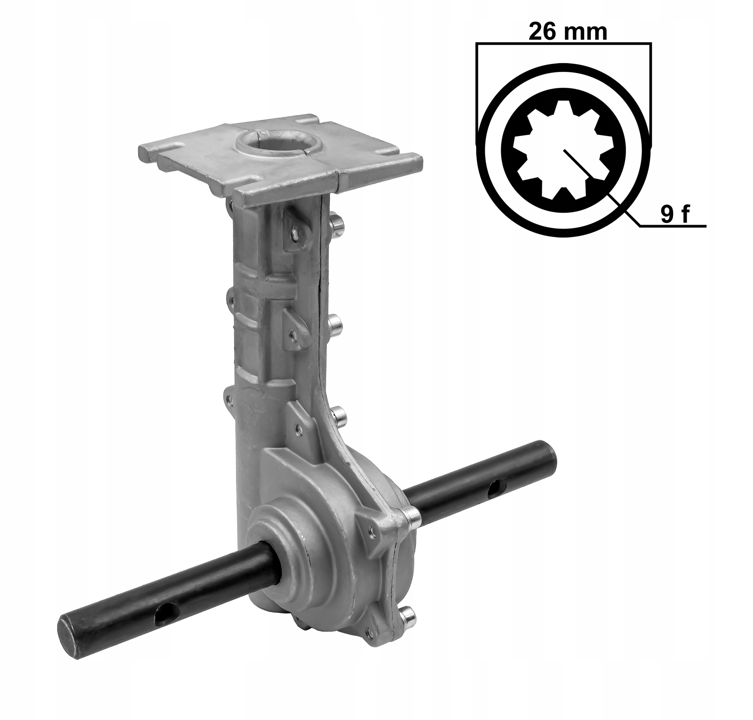 

Przekładnia Glebogryzarki Spalinowej 26 mm 9 frez