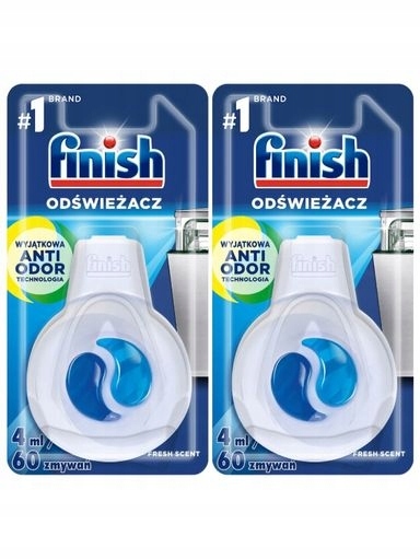 Levně 2 x Finish vůně do myčky nádobí Čerstvý osvěžovač 60 x 2